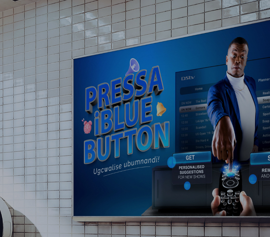 The blue button